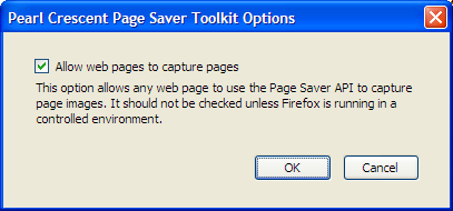 Page Saver Toolkit Options